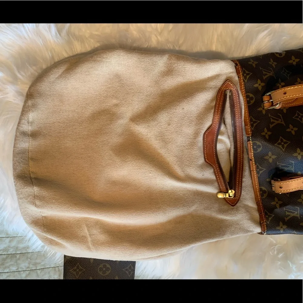 Louis Vuitton Brown and Tan Tote Bag With Wallet